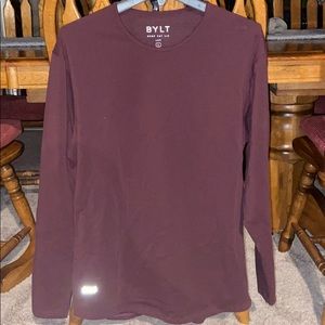 Maroon Bylt Drop Cut LUX long sleeve shirt